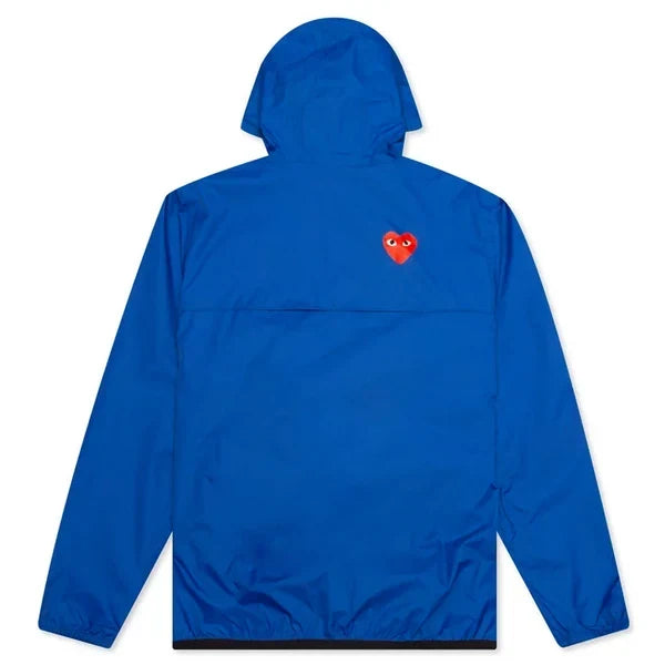 Kway X CDG : Kway Bleu HOMME (demi fermeture)