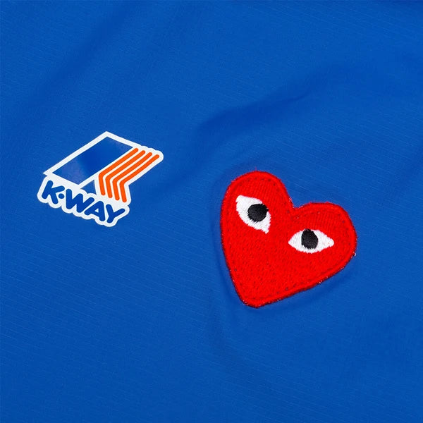 Kway X CDG : Kway Bleu HOMME (demi fermeture)