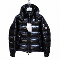 Doudoune courte à capuche Maya Noir HOMME — fond blanc